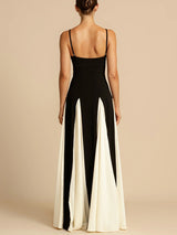 Charlotte | Block Silk Maxi Dress