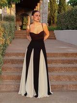 Charlotte | Block Silk Maxi Dress