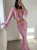 Annabelle | Flowing Maxi Skirt Set