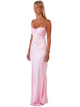 Delilah | Satin Maxi Dress