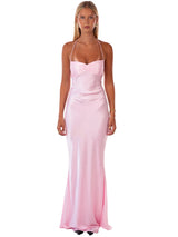 Delilah | Satin Maxi Dress