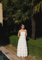 Seraphina | Lace Tiered Maxi Dress