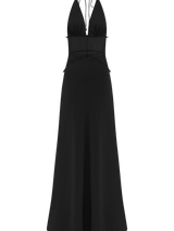 Dinah | Lace Satin Maxi Dress