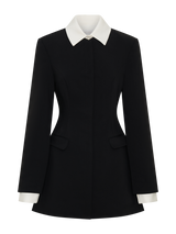Audrey | Tailored Crepe Mini Dress