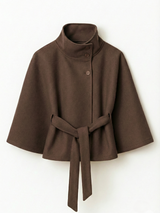 Amber | Belted Cape Jacket