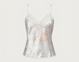 Evadne | Floral Lace Trim Cami Top
