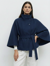 Amber | Belted Cape Jacket