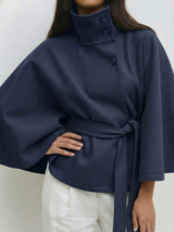 Amber | Belted Cape Jacket