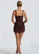Mila | Draped Corset Mini Dress