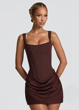 Mila | Draped Corset Mini Dress