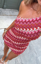 Zaria | Textured Strapless Mini Dress