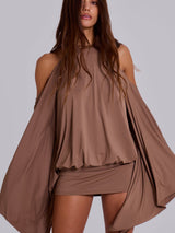 Serena | Embellished Backless Mini Dress