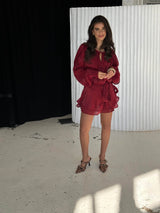 Zephyra | Dark Red Mini Dress