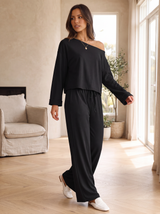 Vaelora | Off Shoulder Lounge Set