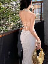 Elena | Lace Mermaid Maxi Dress
