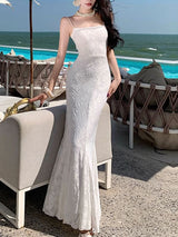 Elena | Lace Mermaid Maxi Dress