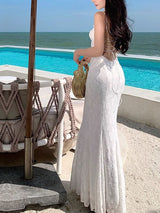 Elena | Lace Mermaid Maxi Dress