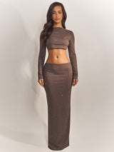 Selene | Embellished Two Piece Maxi Set