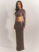 Selene | Embellished Two Piece Maxi Set