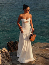 Linda | Breasted Hollowed Maxi Dress