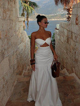 Linda | Breasted Hollowed Maxi Dress