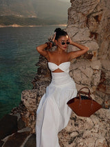 Linda | Breasted Hollowed Maxi Dress