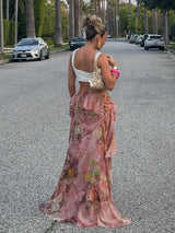 Alessia | Floral Ruffled Skirt