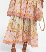 Eloise | Floral Tiered Scallop Midi Dress