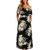 Virelle | Floral Off-Shoulder Maxi Dress