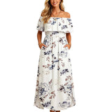 Virelle | Floral Off-Shoulder Maxi Dress