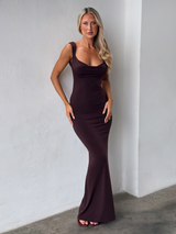 Ava | Satin Maxi Dress