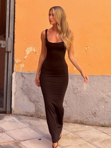 Ava | Satin Maxi Dress