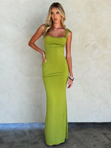 Ava | Satin Maxi Dress