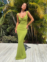 Ava | Satin Maxi Dress