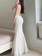 Elena | Lace Mermaid Maxi Dress
