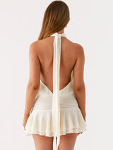 Willow | Knit Halter Mini Dress
