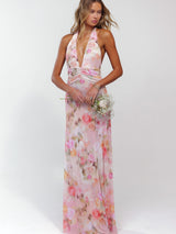 This is an image of Chelsea Maxi Dress in Aspen - RESA featuring a model wearing the dress