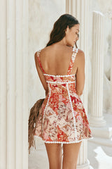 Cora | Floral Corset Mini Dress