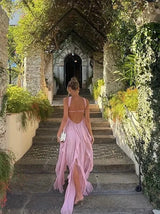 Collins | Ruffle Strapless Maxi Dress