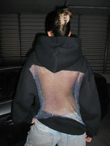 Maya | Mesh Back Oversized Hoodie