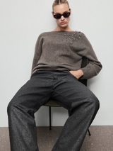 Elena | Shimmer Straight Leg Jeans