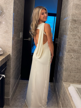 Elena | Draped Maxi Dress