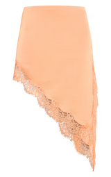 Poppy | Lace Satin Midi Skirt