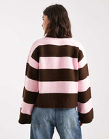 Riley | Striped Boxy Knit Sweater