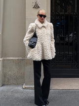 Camille | Faux Fur Sleeve Jacket