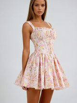 Lynn | Floral Corset Mini Dress