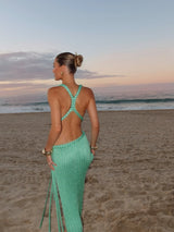 Chandria | Braided Maxi Dress with Split
