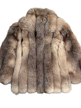 Kashani Men's Full Natural Arctic Red Fox 3/4 Fur Coat - Dudes Boutique