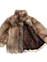 Kashani Men's Full Natural Arctic Red Fox 3/4 Fur Coat - Dudes Boutique