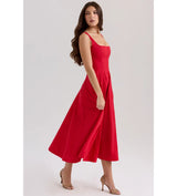 Anara | Square Neck Flowing Maxi Dress
